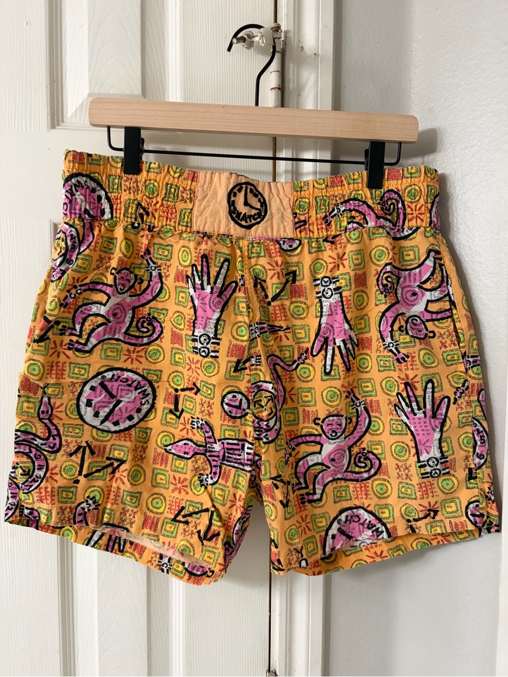 Vintage 1980’s Swatch Funwear Boxer Style Shorts 100% Cotton